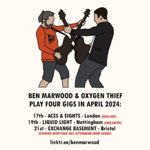 Oxygen Thief + Katie MF + Ben Marwood (SOLD OUT)