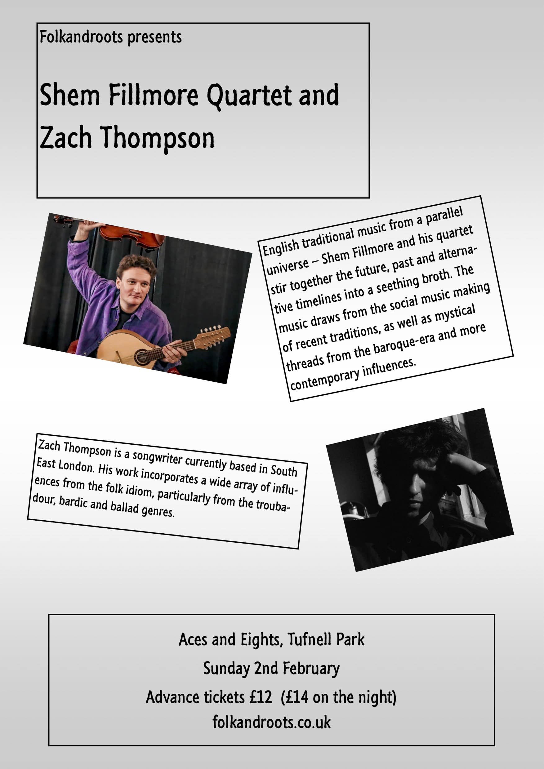 Shem Fillmore Quartet and Zach Thompson