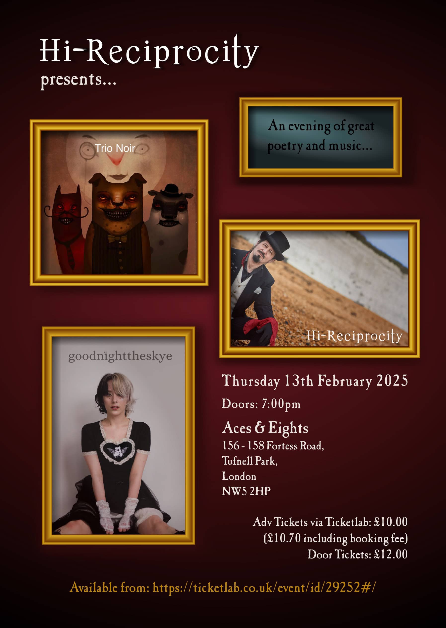 Hi-Reciprocity Presents An Evening Of Great Poetry & Music