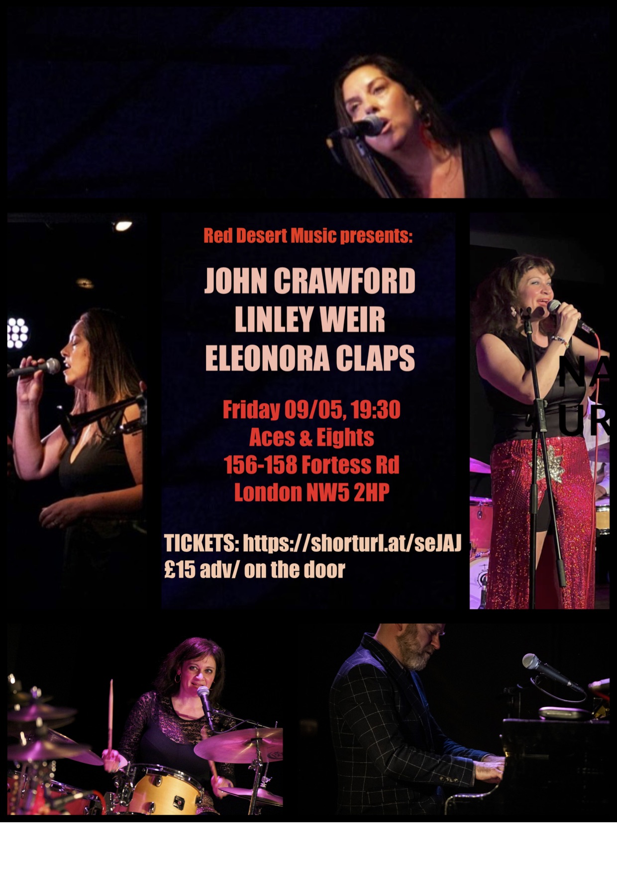 Red Desert Music presents: John Crawford, Linley Weir & Eleonora Claps