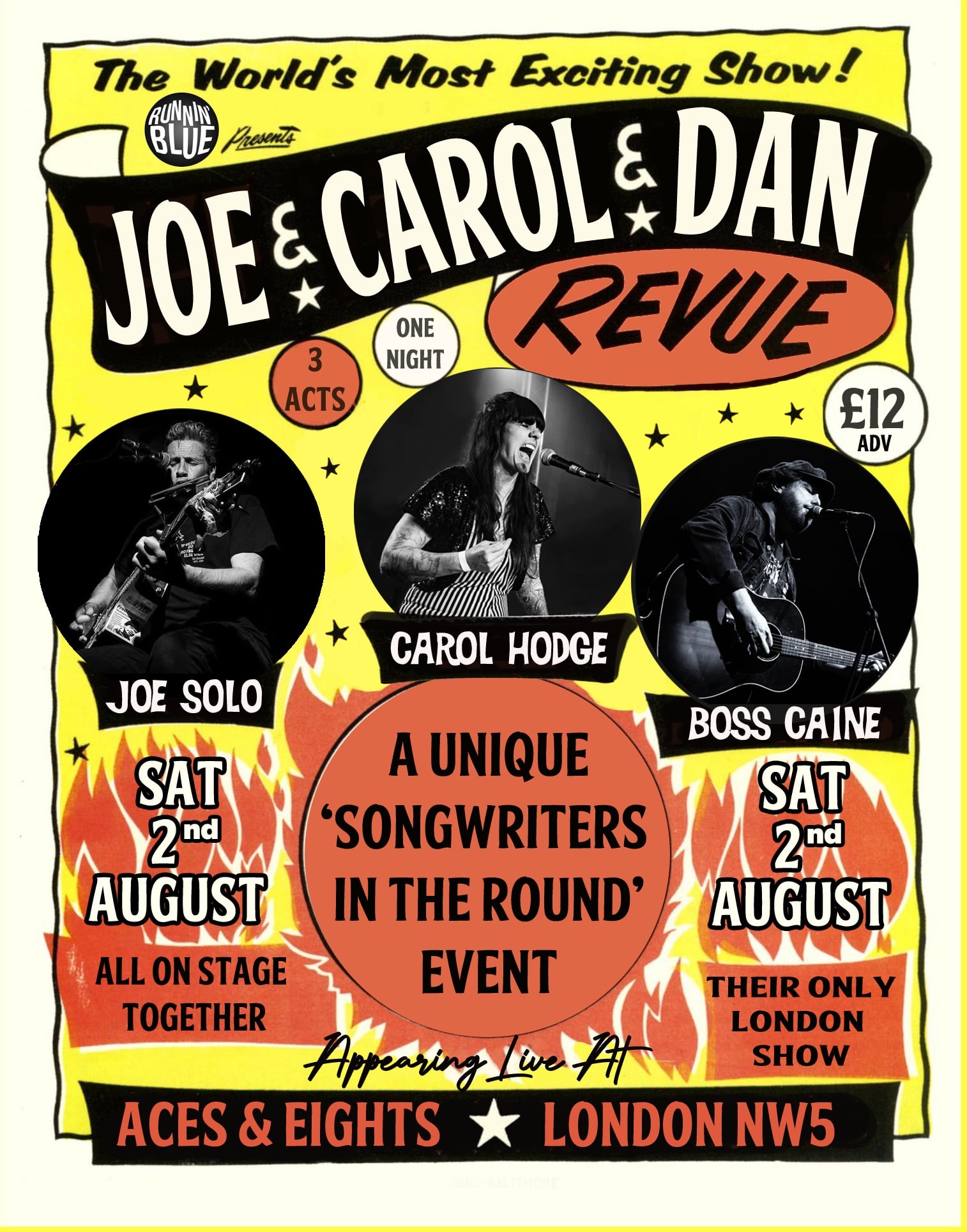 Runnin' Blue Present Joe Solo/Carol Hodge/Boss Caine