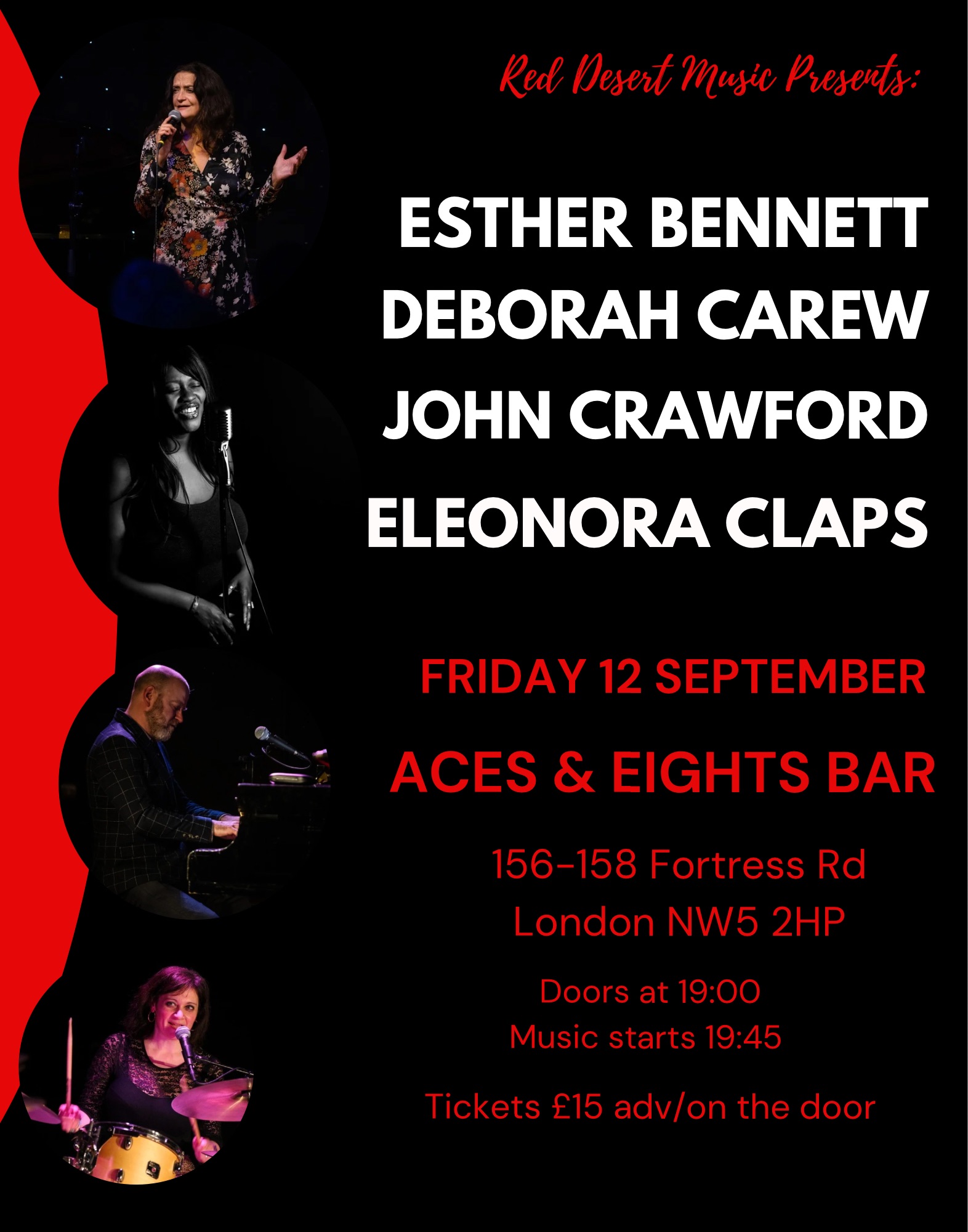 Red Desert Music presents Esther Bennett + Deborah Carew + John Crawford & Eleonora Claps