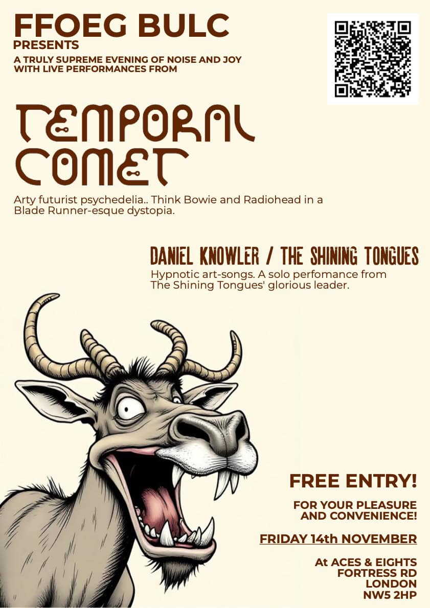 Club Geoff Presents Temporal Comet + Daniel Knowler (Shining Tongues)