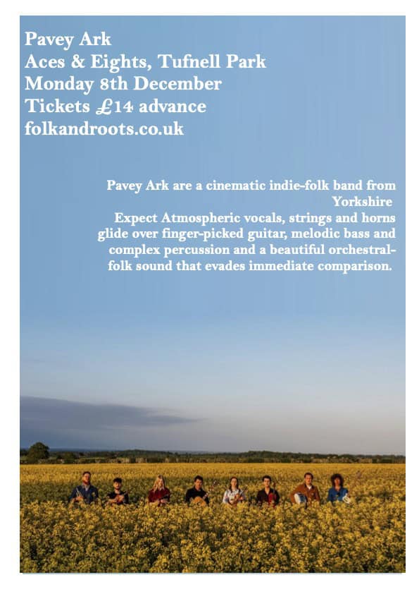 FolkAndRoots Present Pavey Ark + Support