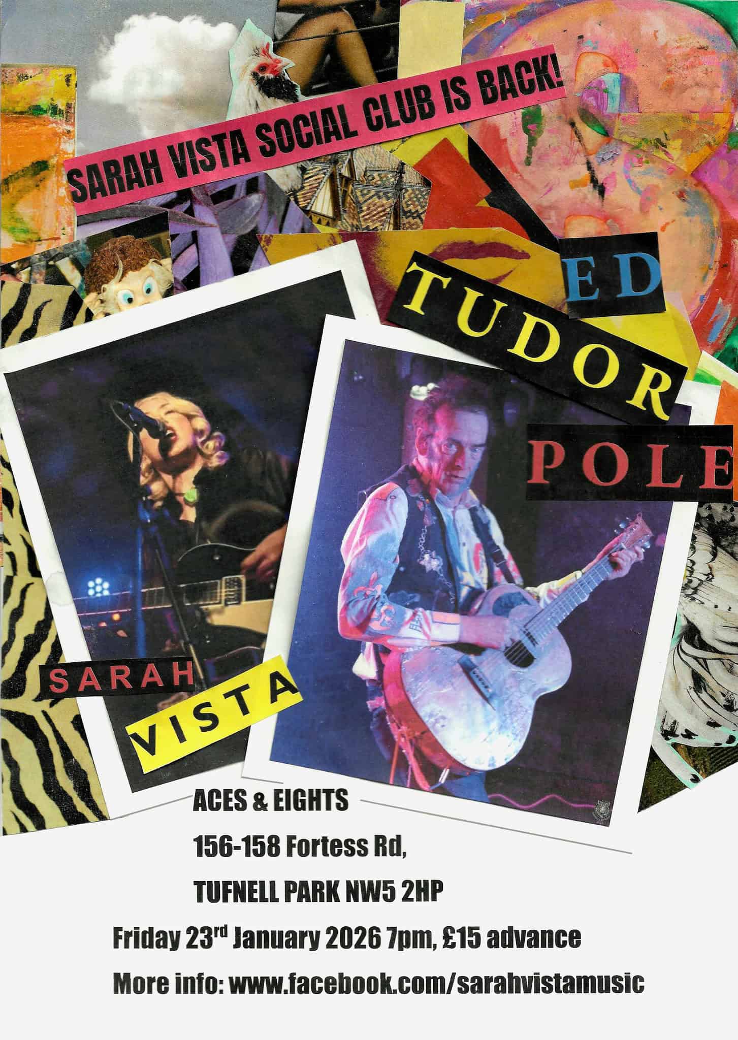 Sarah Vista Social Club - Ed Tudor Pole - SOLD OUT