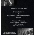 FolkAndRoots Present Jovana Backovic and Polly Hunt, Yana Vlaeva & Alex Gibson