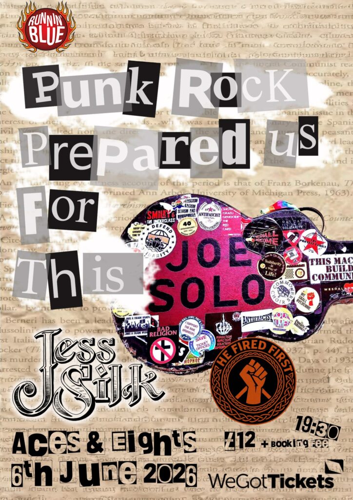 Runnin Blue Present Joe Solo + Support