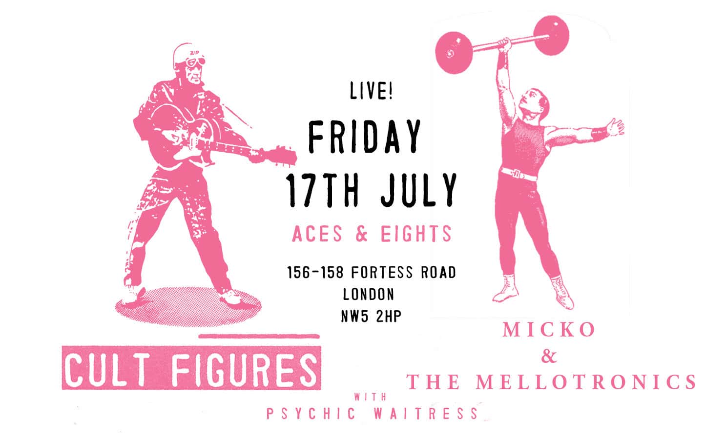 Cult Figures + Micko & The Mellotronics + Psychic Waitress