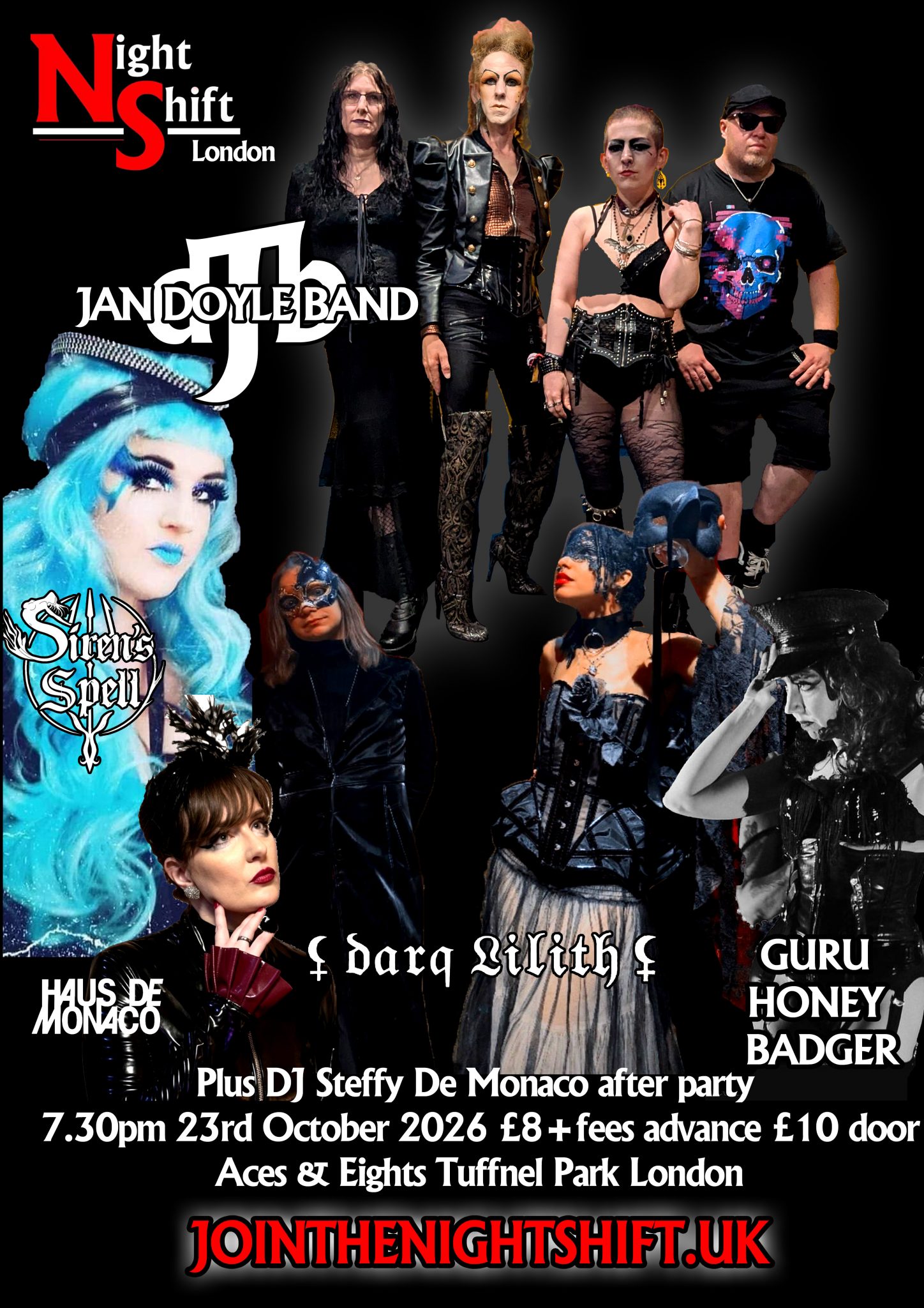 Night Shift Events presents the most exciting and unusual acts from Goth and related genres…