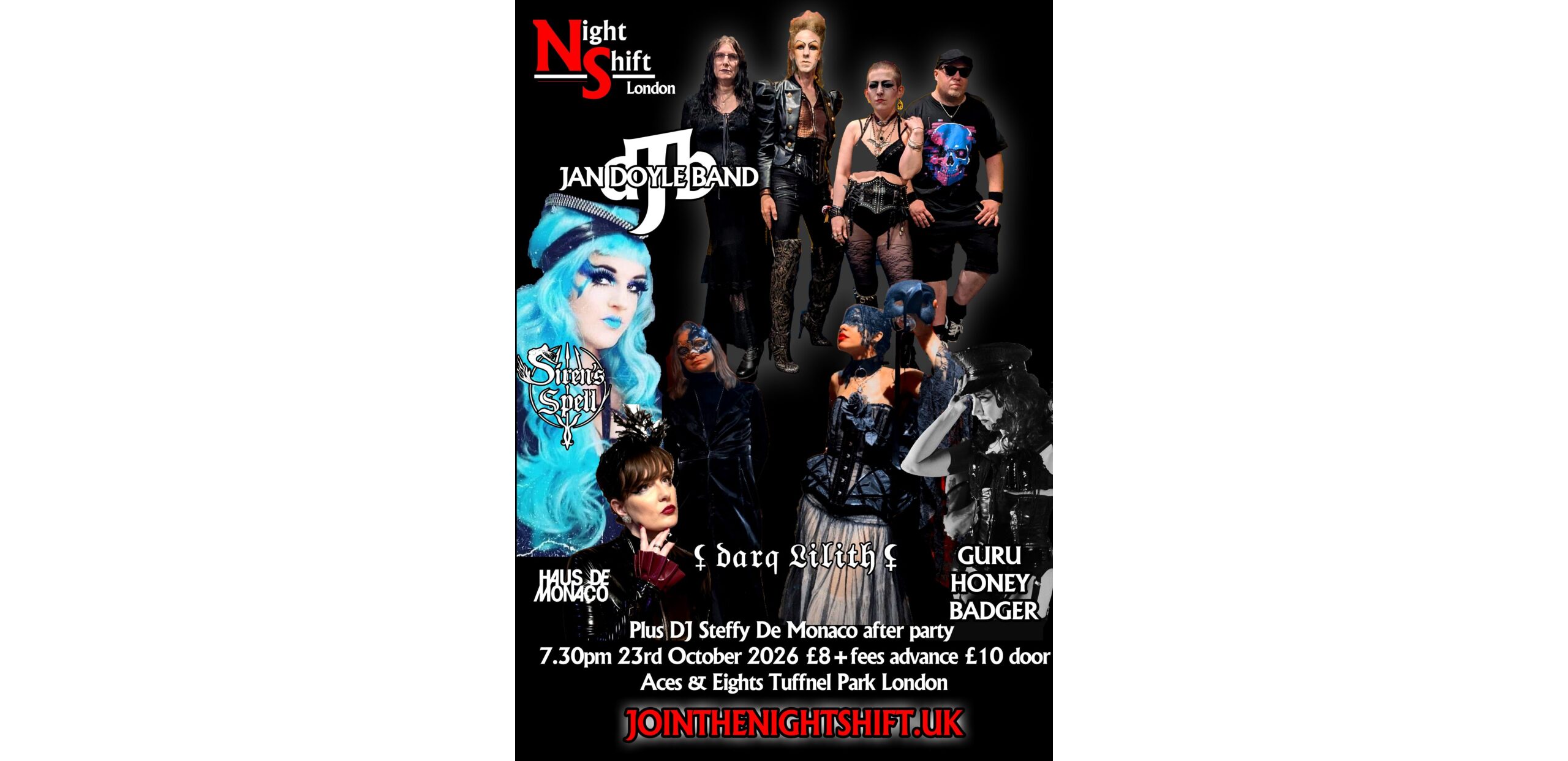 Night Shift Events presents the most exciting and unusual acts from Goth and related genres…