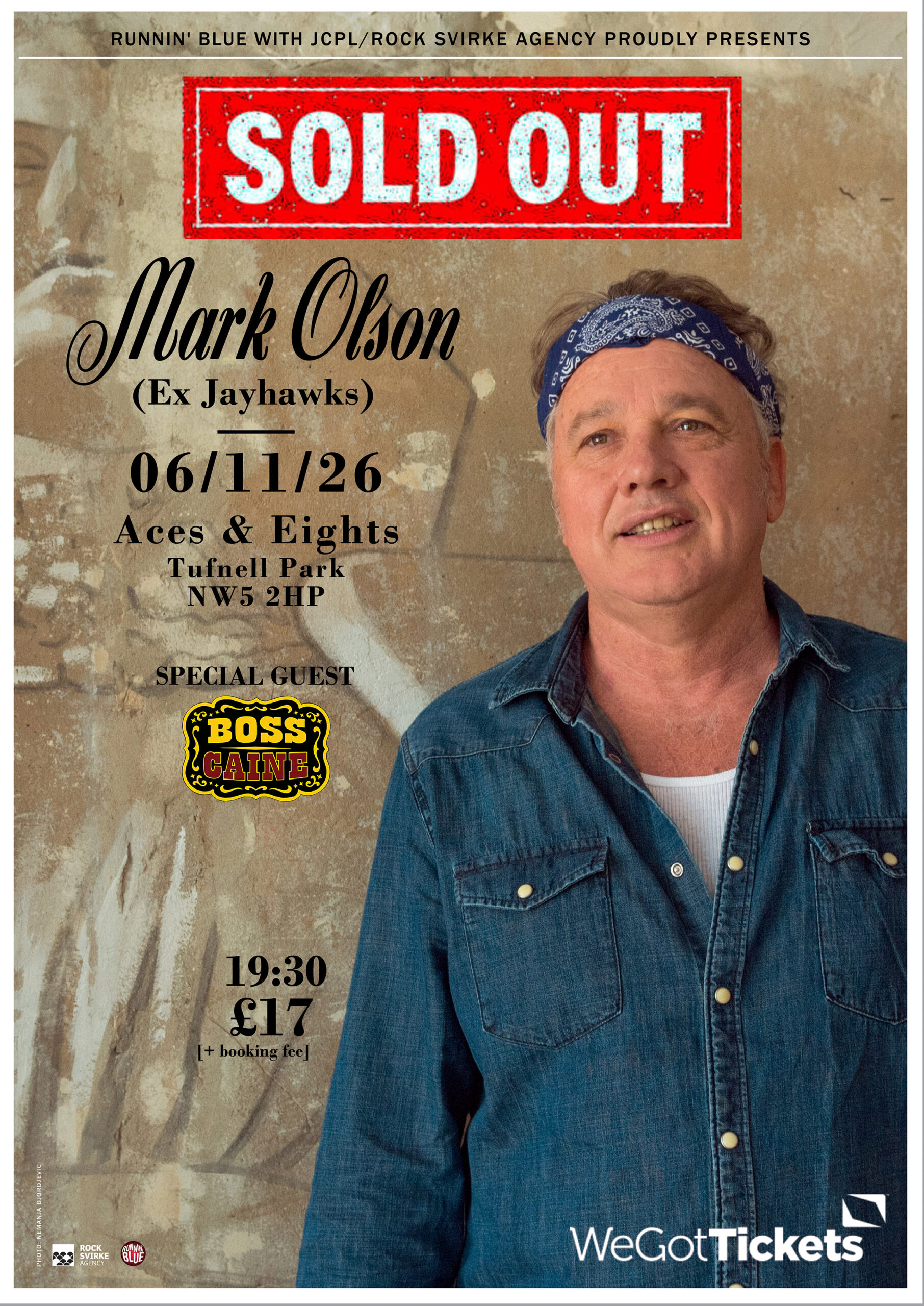 Runnin’ Blue Present Mark Olsen (Ex Jayhawks) ***SOLD OUT***